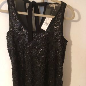 Black beaded top/camisole